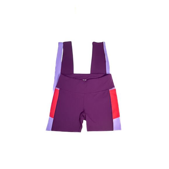 Skirt Sports Purple & Red Colorblock Leggings - Size Small - Picture 3 of 8